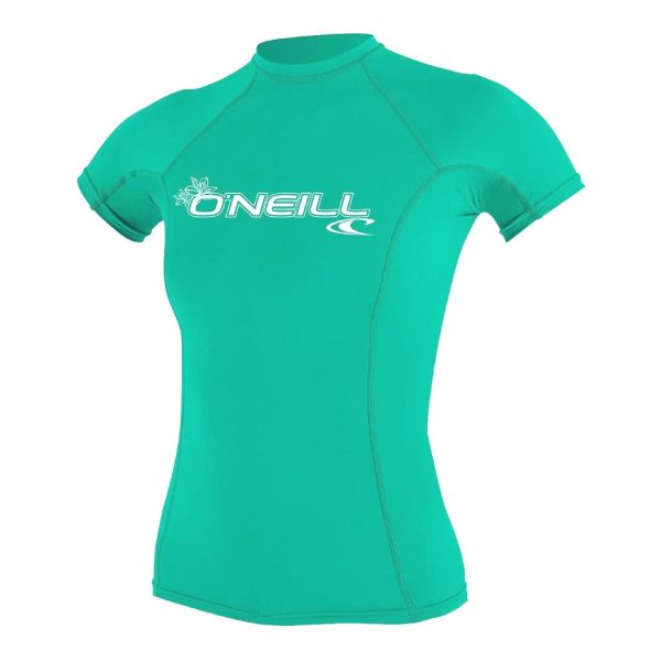 ONeill BASIC 50+ Short Sleeve Womens Green Rashguard 2019